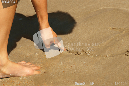 Image of Drawing in sand