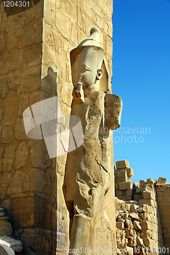 Image of Statue in Karnak Temple