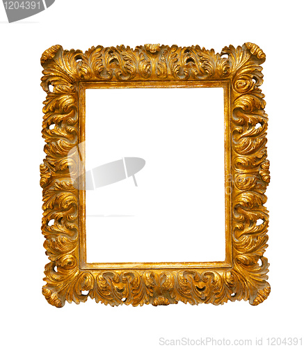 Image of Carved frame isolated