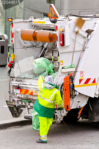 Image of Garbage worker