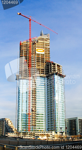 Image of Skyscraper construction site