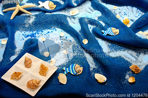 Image of Blue decor