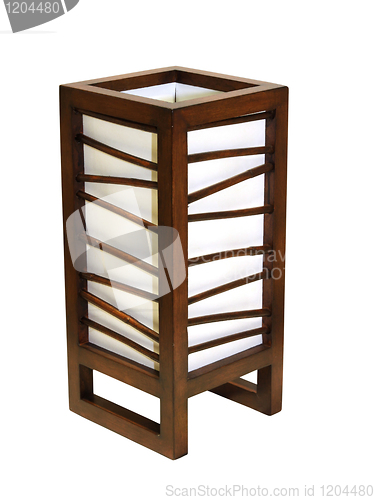 Image of Wooden lamp