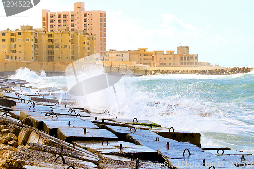 Image of Alexandria breakwater