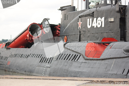 Image of details of a submarine