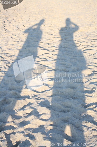 Image of shadows in the sand