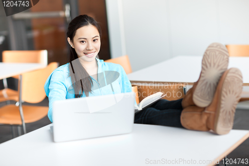 Image of Asian college student