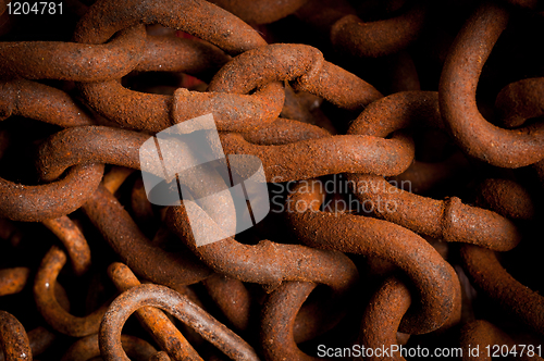 Image of Rusty chain texture