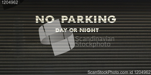 Image of No parking sign