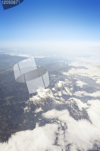 Image of flight over clouds