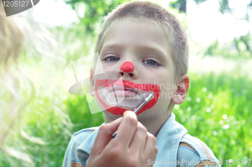 Image of face mask painting