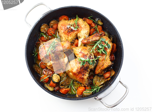 Image of Roasted chicken with vegetable