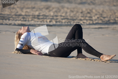 Image of Relaxed surfer