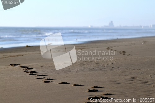 Image of beach footsteps