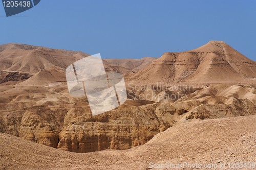 Image of Scenic mountain in stone desert near the Dead Sea 