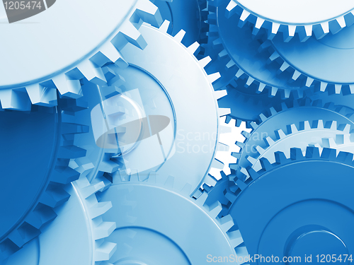 Image of blue gear