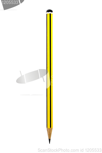 Image of Yellow pencil isolated on white