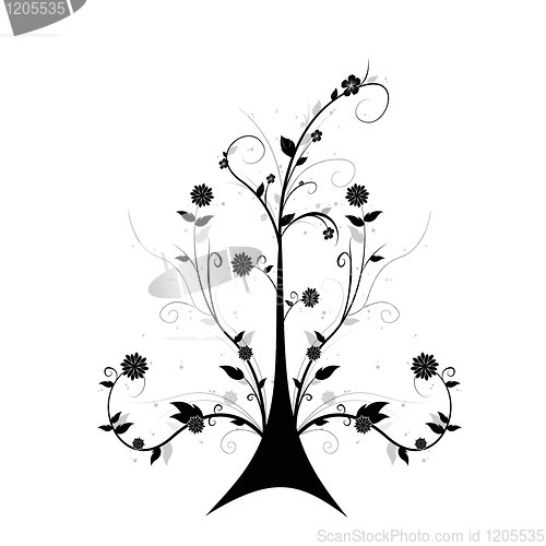 Image of Art floral tree
