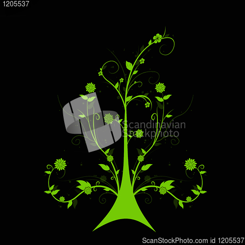 Image of Art floral tree