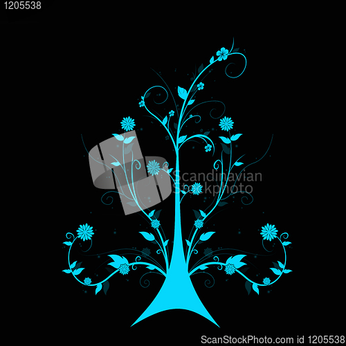 Image of Art floral tree