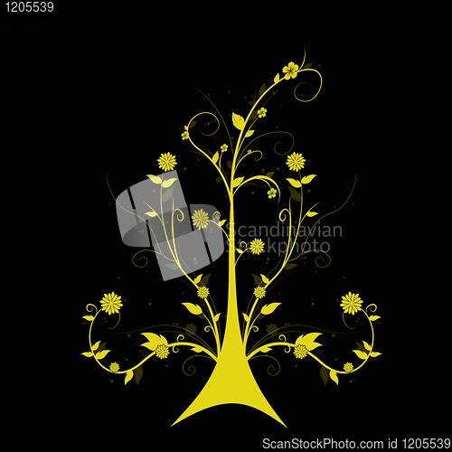 Image of Art floral tree