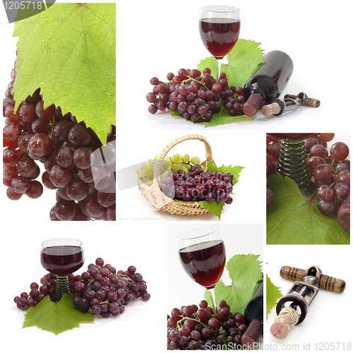 Image of Red wine collage