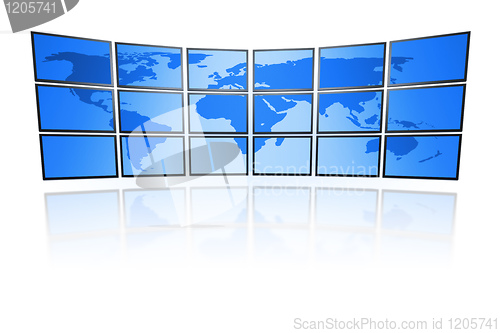 Image of television wall