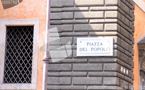 Image of Piazza del Popolo in Rome, Italy