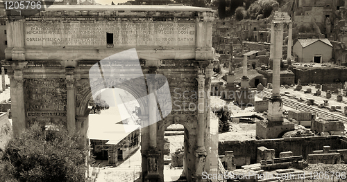 Image of Roman forum in Rome, Italy