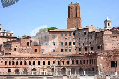 Image of Trajan Market (Mercati Traianei) in Rome, Italy 