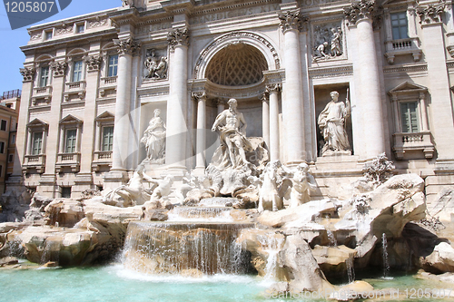 Image of The Trevi Fountain in Rome, Italy