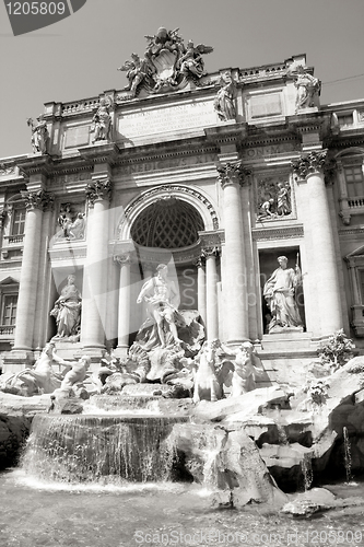 Image of The Trevi Fountain in Rome, Italy