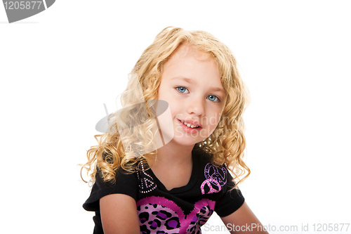 Image of Beautiful face of a young girl