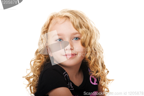 Image of Beautiful face of a young girl