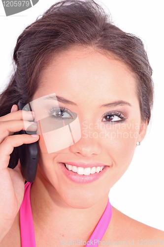 Image of woman talking on phone