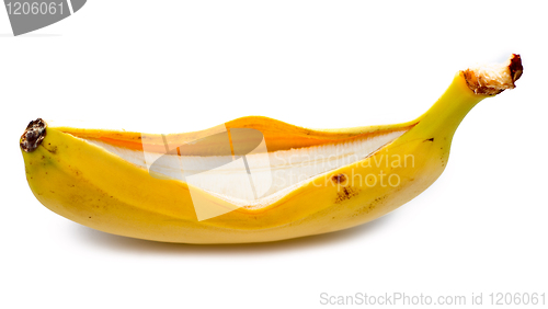 Image of opened banana