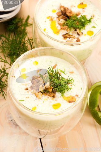 Image of Tarator - traditional bulgarian cold summer soup