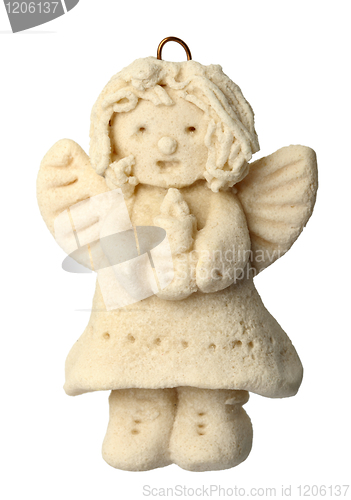 Image of Figurine of an angel for à Christmas tree, isolated