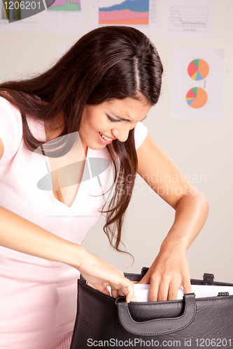 Image of Stressed Business Woman