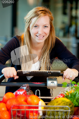 Image of Woman with Fresh Produce