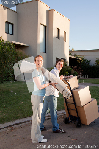 Image of Couple Moving