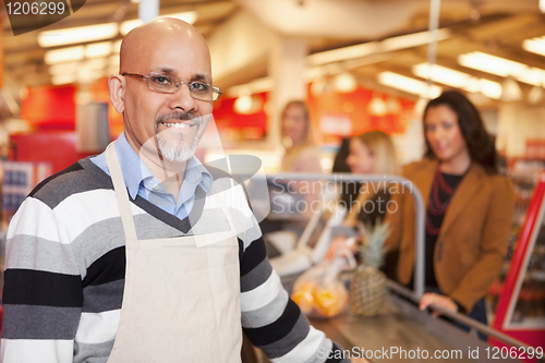 Image of Supermarket Cashier Portrait