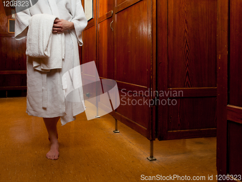 Image of Person in Spa Abstract