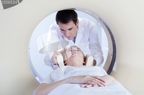 Image of Patient going through MRI test