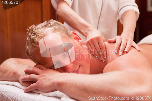 Image of Man Receiving a Massage