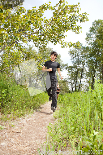 Image of Health conscious people jogging