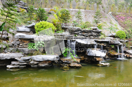 Image of Chinese rockery garden