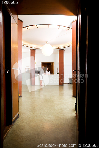 Image of Man in Spa Reception