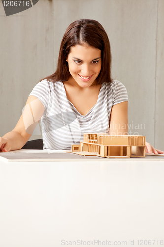 Image of Architect with House Model