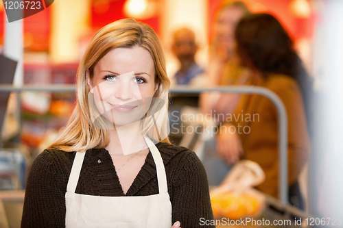 Image of Portrait of a young shop assistant